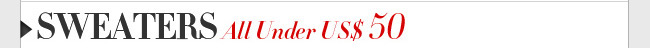 Sweaters All Under US$ 50