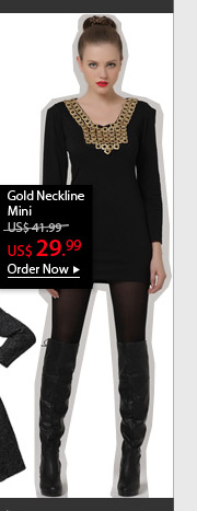 Gold Neckline Mini 