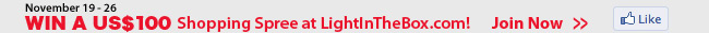 WIN A $100 Shopping Spree at LightInTheBox.com! 