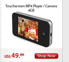 Touchscreen MP4 Player/Camera