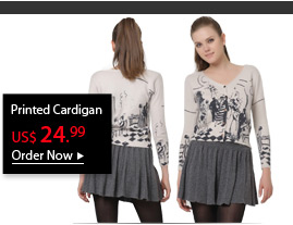 Printed Cardigan