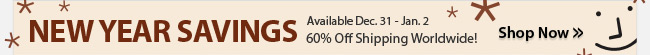 NEW YEAR SAVINGS