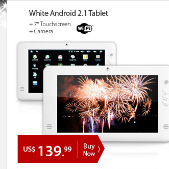 White Android 2.1 Tablet