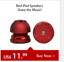 Red iPad Speakers