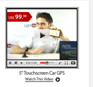 5" Touchscreen Car GPS