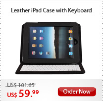 Leather iPad Case with Keyboard