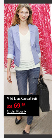 Mild Lilac Casual Suit