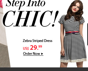 Zebra Striped Dress