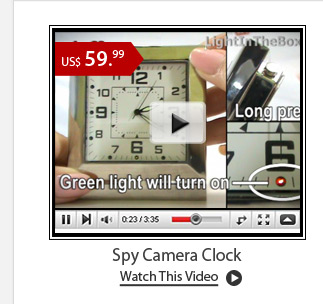 Spy Camera Clock