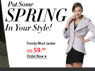 Trendy Wool Jacket 