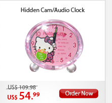 Hidden Cam/Audio Clock
