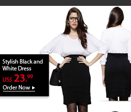 Stylish Black and White Dress