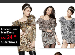 Leopard Print Mini Dress