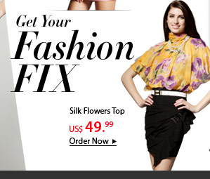 Silk Flowers Top