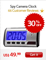 Spy Camera Clock