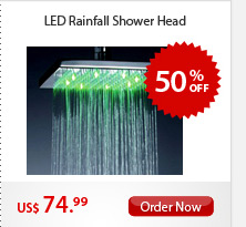 LED Rainfall Shower Head