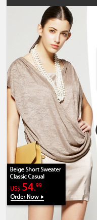 Beige Short Sweater