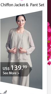 Chiffon Jacket &  Pant Set