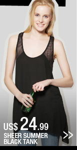 Sheer Summer Black Tank