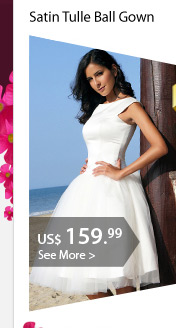 Satin Tulle Ball Gown