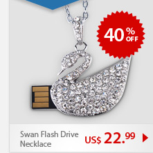 Swan Flash Drive Necklace