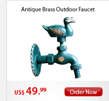 Antique Brass Outdoor Faucet 