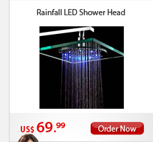 Rainfall LED Shower Head