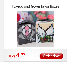 Tuxedo and Gown Favor box