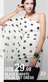 Black & White Polka Dress