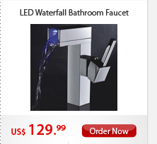 LED Waterfall Bathroom Faucet