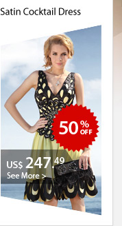 Satin Cocktail Dress