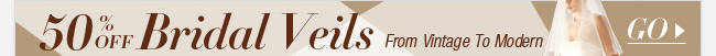 50% Off Bridal Viels