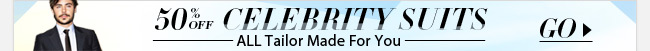 50% OFF Celebrity Suits