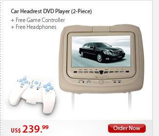 Car Headrest DVD Player