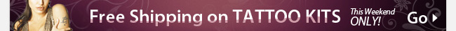 Free Shipping on Tattoo Kits