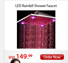 LED Rainfall Shower Faucet