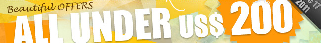 Beautiful OFFERS all under US$ 200