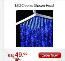 LED Chrome Shower Head