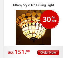 Tiffany Style 16" Ceiling Light