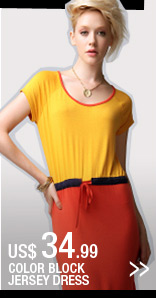 Color Block Jersey Dress