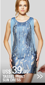Tassel Print Sundress