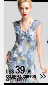 Colorful Chiffon Sheet Dress