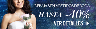 Rebajas en vestidos de boda