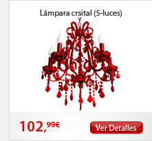Lámpara crsital (5-luces)
