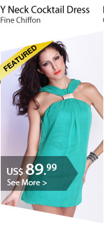 Y Neck Cocktail Dress
