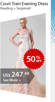 Court Train Evening Dress