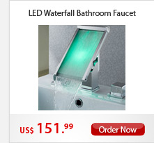 LED Waterfall Bathroom Faucet
