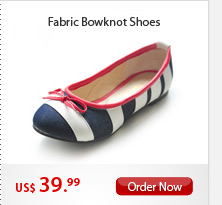 Fabric Bowknot Shoes
