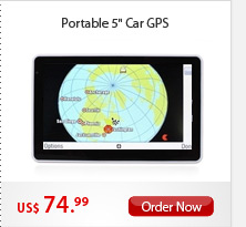 Portable 5" Car GPS