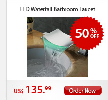 LED Waterfall Bathroom Faucet
